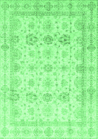 Oriental Emerald Green Traditional Rug, abs3880emgrn