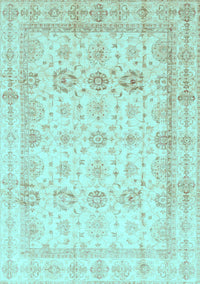 Oriental Light Blue Traditional Rug, abs3880lblu