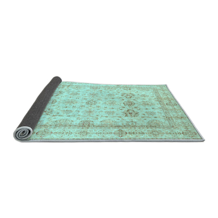 Sideview of Oriental Light Blue Traditional Rug, abs3880lblu