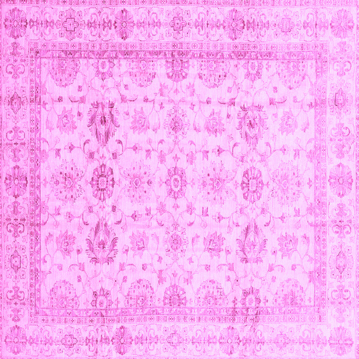 Square Machine Washable Oriental Purple Traditional Area Rugs, wshabs3880pur