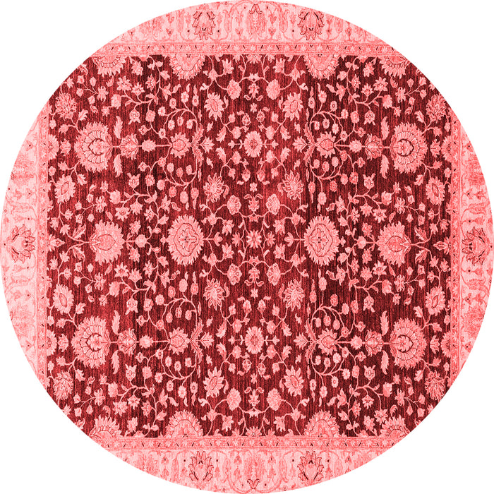 Machine Washable Oriental Red Traditional Rug, wshabs3881red