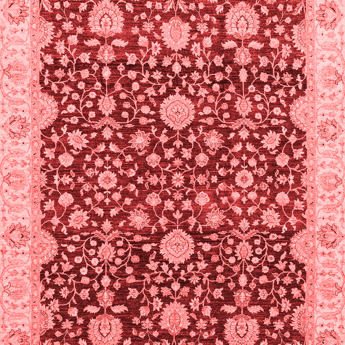Machine Washable Oriental Red Traditional Rug, wshabs3881red