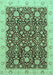 Machine Washable Oriental Turquoise Traditional Area Rugs, wshabs3881turq