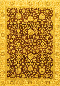 Oriental Yellow Traditional Rug, abs3881yw