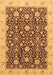 Machine Washable Oriental Brown Traditional Rug, wshabs3881brn