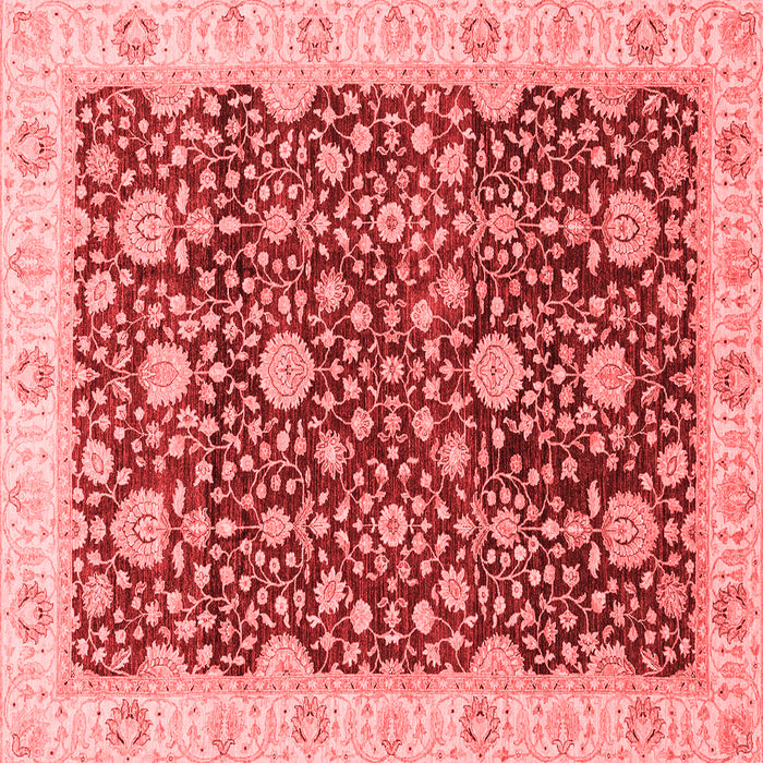 Machine Washable Oriental Red Traditional Rug, wshabs3881red