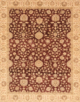 Abstract Yellow Orange Oriental Rug, abs3881