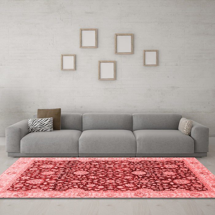 Traditional Red Washable Rugs