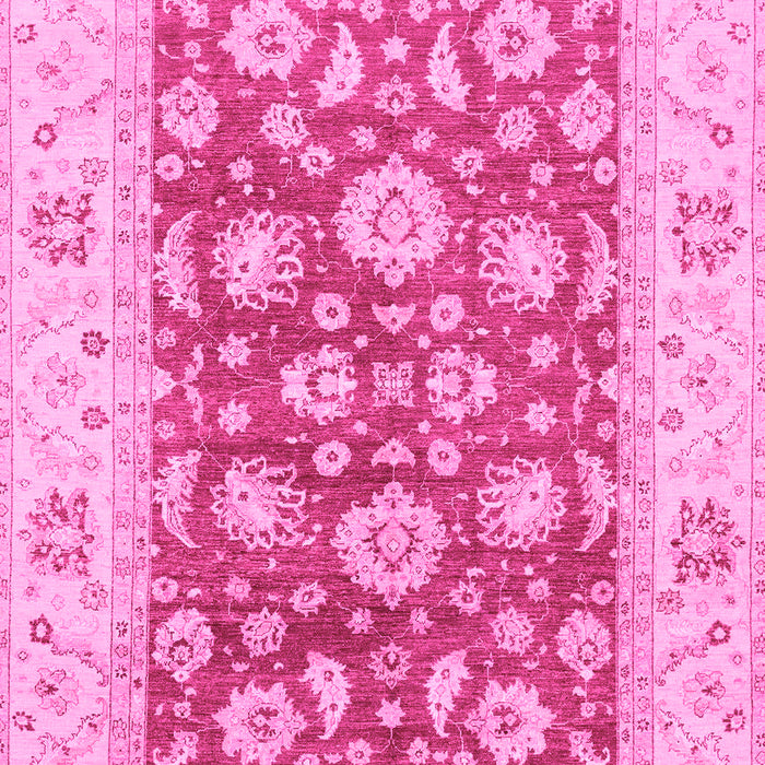 Machine Washable Oriental Pink Traditional Rug, wshabs3882pnk
