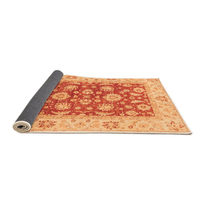 Sideview of Oriental Orange Traditional Rug, abs3882org