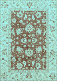 Oriental Light Blue Traditional Rug, abs3882lblu