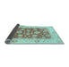 Sideview of Oriental Light Blue Traditional Rug, abs3882lblu