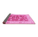 Sideview of Oriental Pink Traditional Rug, abs3882pnk