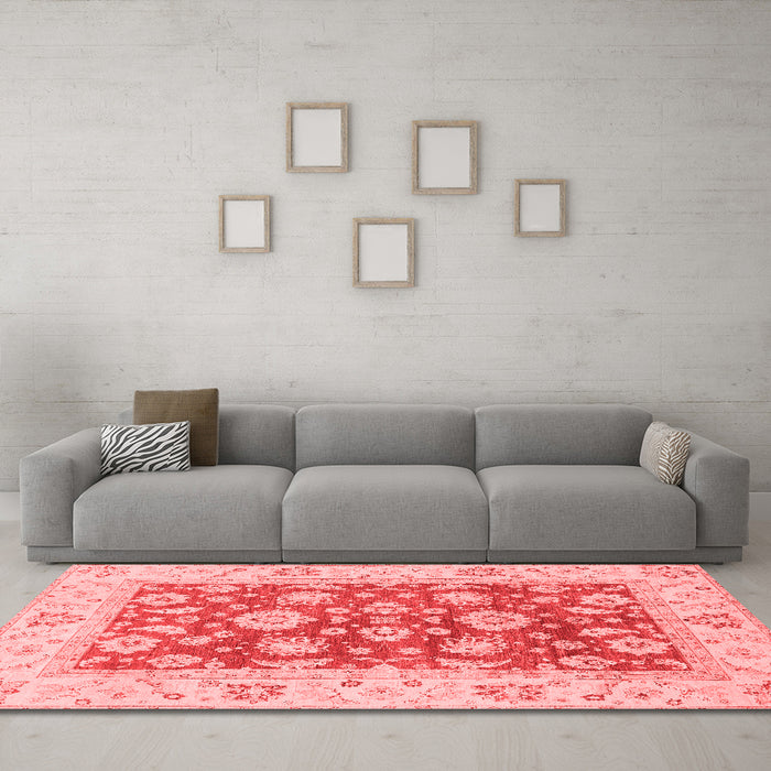 Traditional Red Washable Rugs