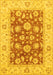 Machine Washable Oriental Yellow Traditional Rug, wshabs3882yw