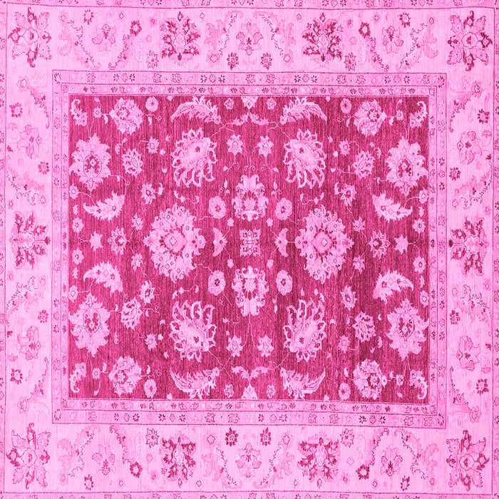 Square Oriental Pink Traditional Rug, abs3882pnk