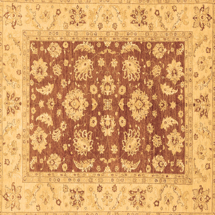 Square Machine Washable Oriental Brown Traditional Rug, wshabs3882brn