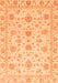 Machine Washable Oriental Orange Traditional Area Rugs, wshabs3883org