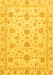 Machine Washable Oriental Yellow Traditional Rug, wshabs3883yw