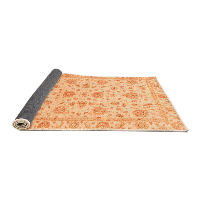Sideview of Oriental Orange Traditional Rug, abs3883org