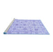 Sideview of Machine Washable Oriental Blue Traditional Rug, wshabs3883blu