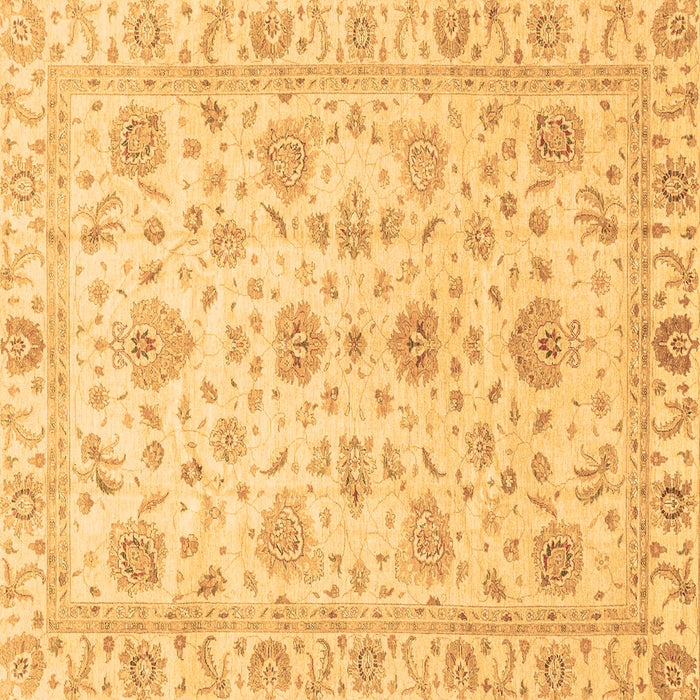 Square Machine Washable Oriental Brown Traditional Rug, wshabs3883brn