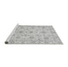 Sideview of Machine Washable Oriental Gray Traditional Rug, wshabs3883gry