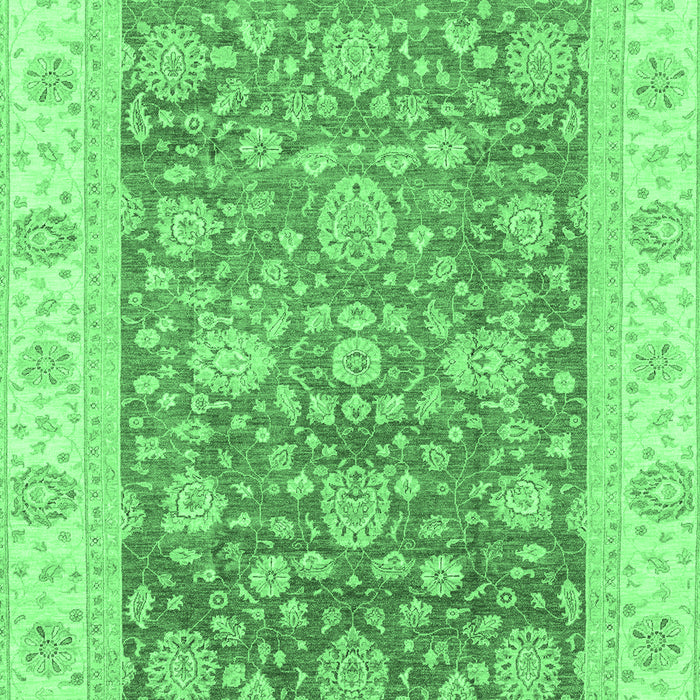 Oriental Emerald Green Traditional Rug, abs3884emgrn