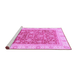 Sideview of Machine Washable Oriental Purple Traditional Area Rugs, wshabs3884pur