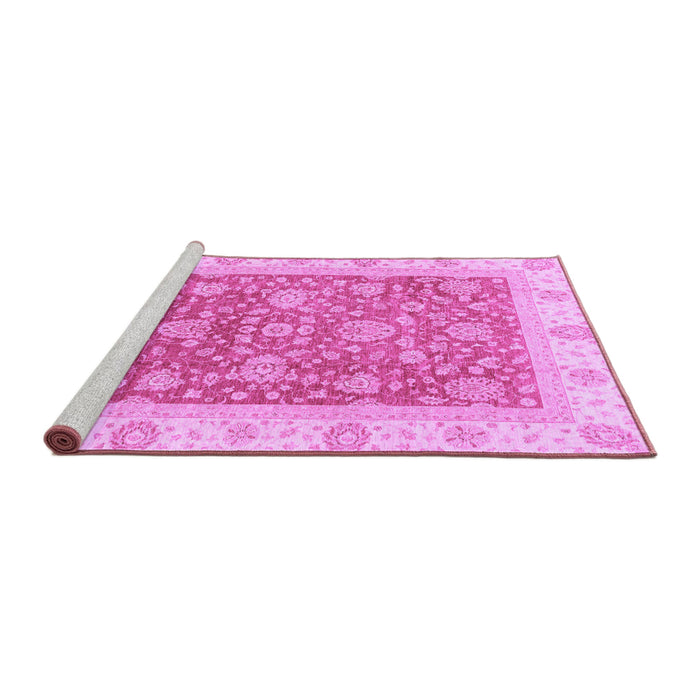 Sideview of Machine Washable Oriental Purple Traditional Area Rugs, wshabs3884pur