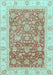 Oriental Light Blue Traditional Rug, abs3884lblu