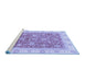 Sideview of Machine Washable Oriental Blue Traditional Rug, wshabs3884blu