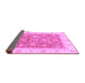 Sideview of Oriental Purple Traditional Rug, abs3884pur