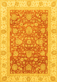 Oriental Yellow Traditional Rug, abs3884yw