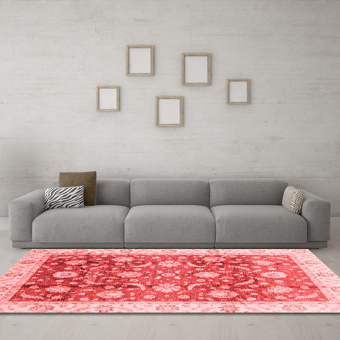 Traditional Red Washable Rugs
