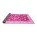 Sideview of Oriental Pink Traditional Rug, abs3885pnk