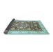 Sideview of Oriental Light Blue Traditional Rug, abs3885lblu