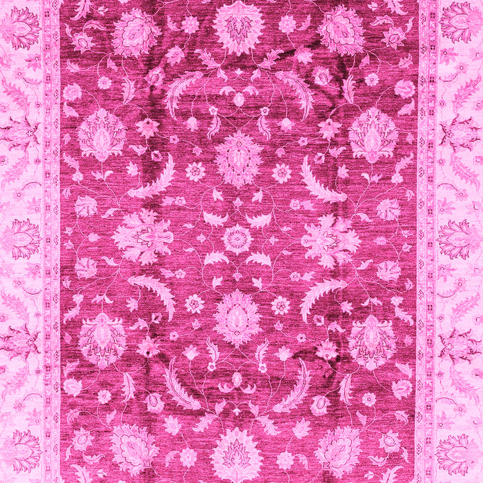 Machine Washable Oriental Pink Traditional Rug, wshabs3885pnk