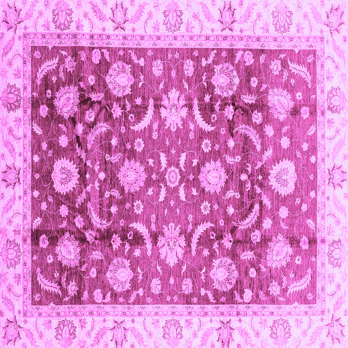 Square Oriental Purple Traditional Rug, abs3885pur