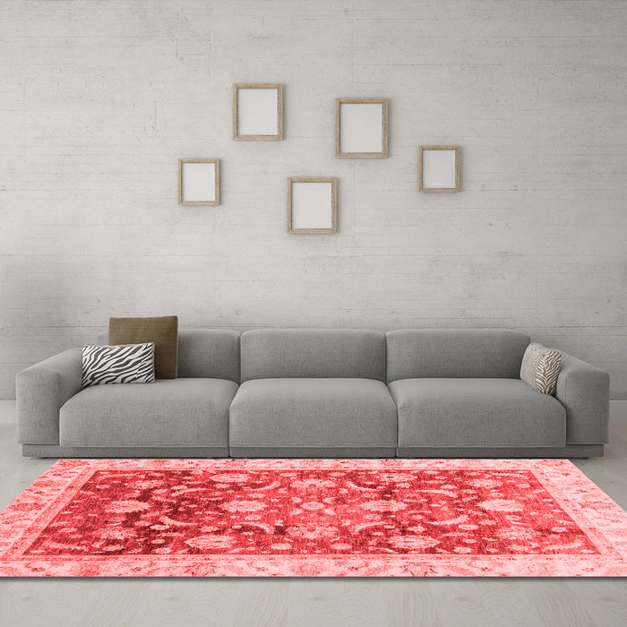 Traditional Red Washable Rugs