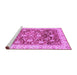 Sideview of Machine Washable Oriental Purple Traditional Area Rugs, wshabs3886pur