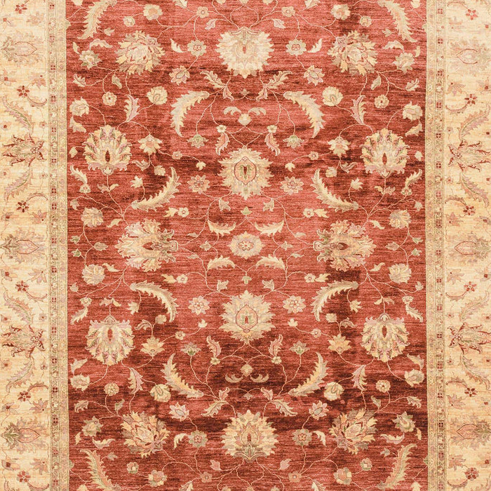 Machine Washable Abstract Orange Red Rug, wshabs3886