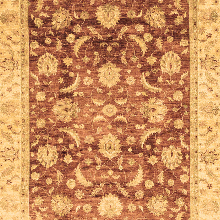 Machine Washable Oriental Brown Traditional Rug, wshabs3886brn