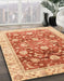 Abstract Orange Red Oriental Rug in Family Room, abs3886