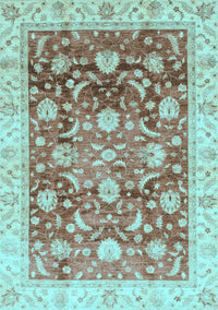 Oriental Light Blue Traditional Rug, abs3886lblu