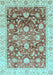 Oriental Light Blue Traditional Rug, abs3886lblu