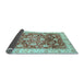 Sideview of Oriental Light Blue Traditional Rug, abs3886lblu