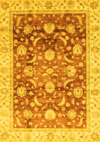 Oriental Yellow Traditional Rug, abs3886yw