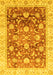 Oriental Yellow Traditional Rug, abs3886yw