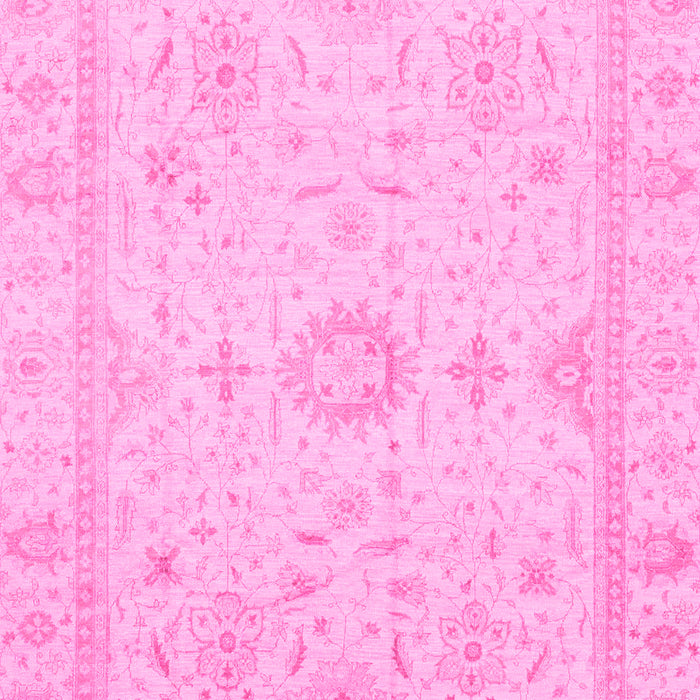 Machine Washable Oriental Pink Traditional Rug, wshabs3887pnk